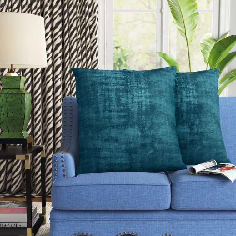 Dark teal best sale couch pillows